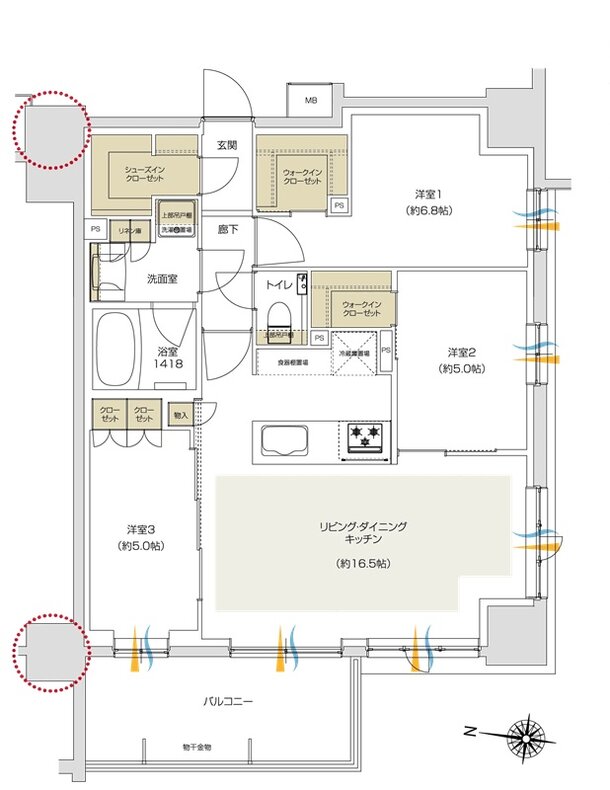プレシス追浜駅前 間取り Fタイプ