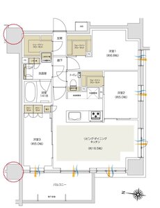 プレシス追浜駅前 間取り Fタイプ