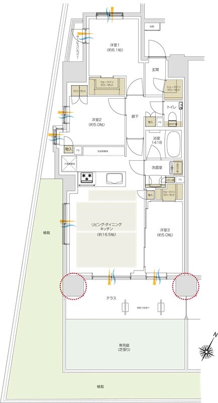 プレシス追浜駅前 間取り Agタイプ