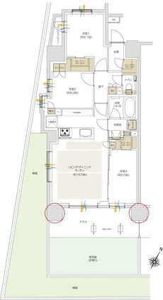 プレシス追浜駅前 間取り Agタイプ