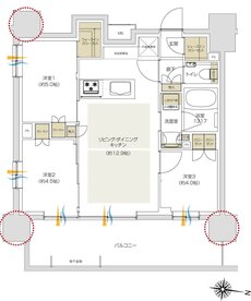プレシス追浜駅前 間取り Mタイプ