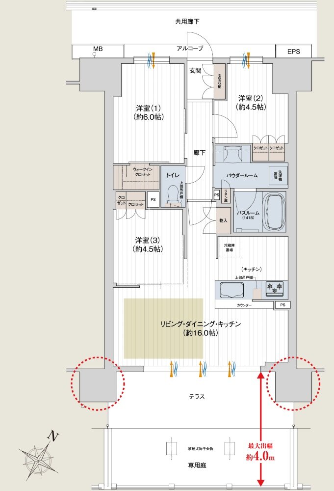 プレサンス ロジェ 四日市駅SOUTH 間取り Bgタイプ