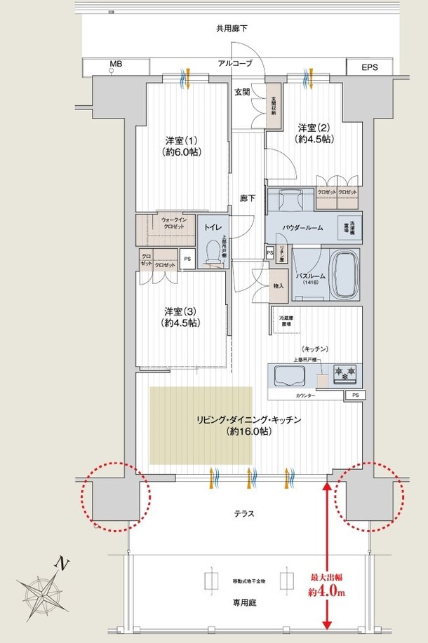 プレサンス ロジェ 四日市駅SOUTH 間取り Bgタイプ