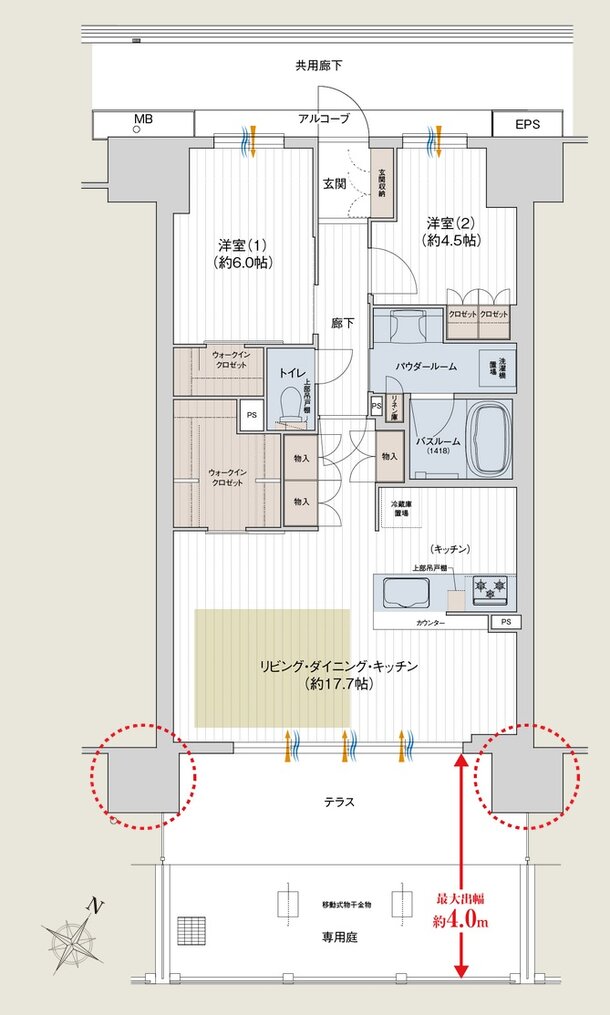 プレサンス ロジェ 四日市駅SOUTH 間取り Bgタイプ（MENU3）