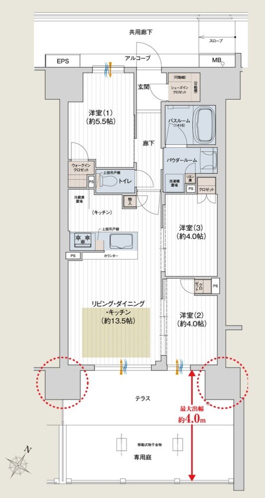 プレサンス ロジェ 四日市駅SOUTH 間取り Cgタイプ