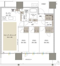 プレミストタワー船橋 間取り 75C type
