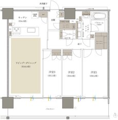 プレミストタワー船橋 間取り 90A-2 type