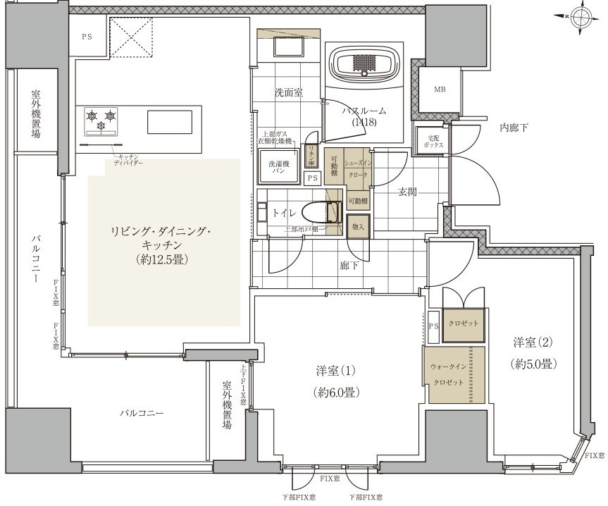 ザ・ライオンズ本郷 間取り D2 TYPE
