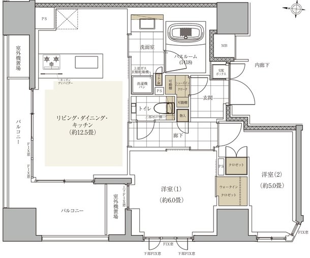 ザ・ライオンズ本郷 間取り D2 TYPE