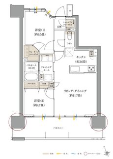 サーパス熊谷銀座レジデンス 間取り Cタイプ