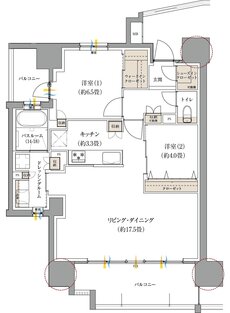 サーパス熊谷銀座レジデンス 間取り Aタイプ（メニュープラン）