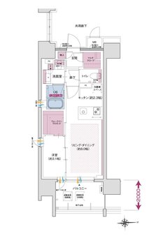 SOLTIA WEST CITY FRONT（ソルティア ウエストシティ フロント） 間取り C1タイプ