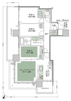 W CITY TOWERS 間取り WE-3 type