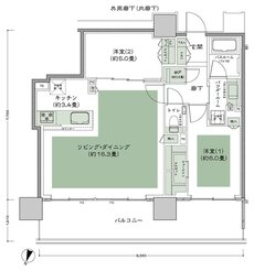 W CITY TOWERS 間取り WB-2 type