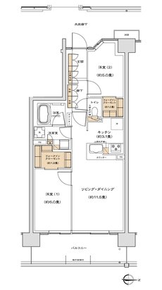 （仮称）リーフィアレジデンス海老名 間取り G Type