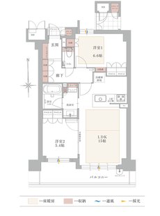 ザ・ハートフルストーリー西宮苦楽園 間取り C1タイプ