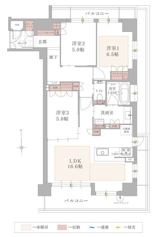 ザ・ハートフルストーリー西宮苦楽園 間取り D1タイプ