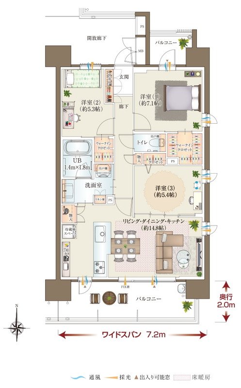 ポレスター三山木駅前 間取り Dタイプ