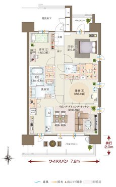ポレスター三山木駅前 間取り Dタイプ
