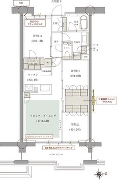 ルネグラン上石神井 間取り F1 TYPE
