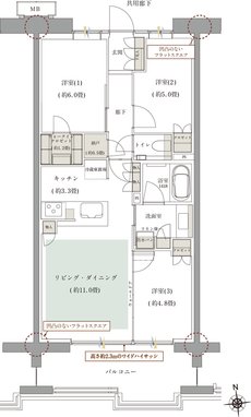 ルネグラン上石神井 間取り B4 TYPE