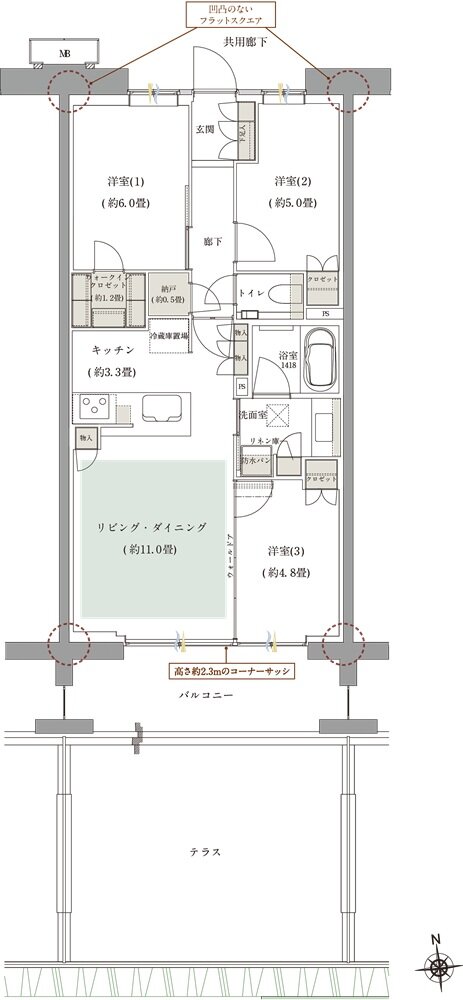 ルネグラン上石神井 間取り B4g TYPE
