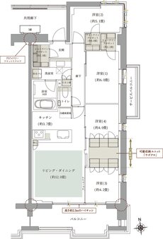 ルネグラン上石神井 間取り D TYPE
