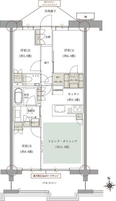 ルネグラン上石神井 間取り B5 TYPE