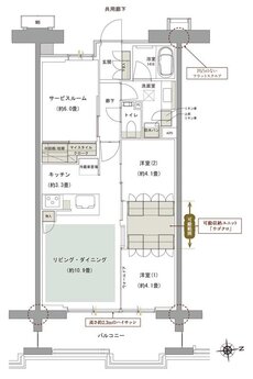 ルネグラン上石神井 間取り H1 TYPE