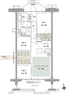 ルネグラン上石神井 間取り N2 TYPE