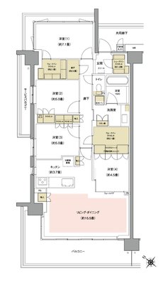 （仮称）川口［最広］プロジェクト 間取り Aタイプ