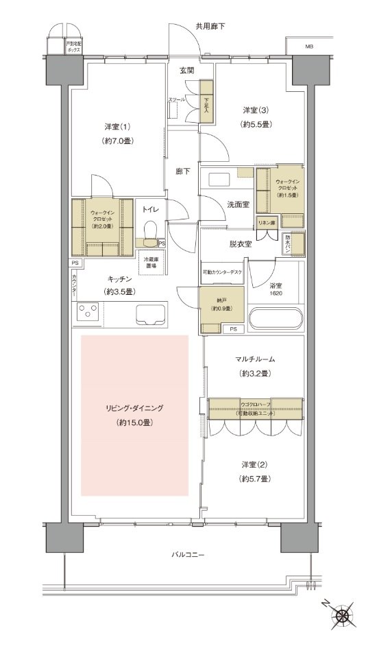 （仮称）川口［最広］プロジェクト 間取り Gタイプ