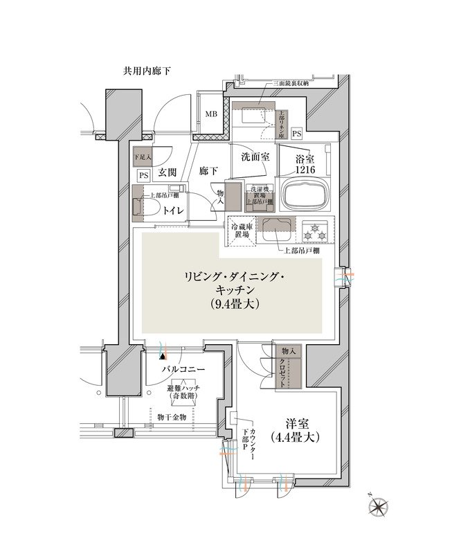ルジェンテ白金高輪 間取り Aタイプ