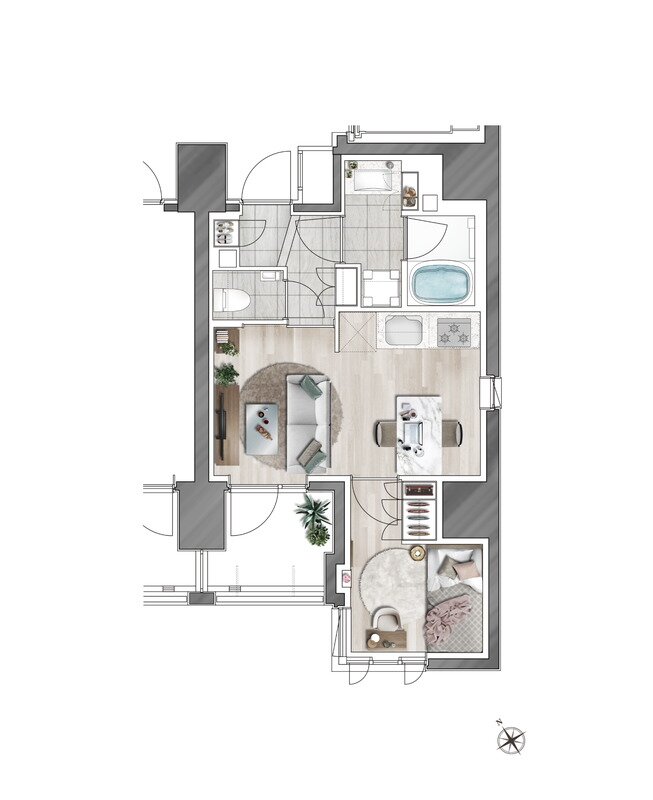 ルジェンテ白金高輪 間取り Aタイプ