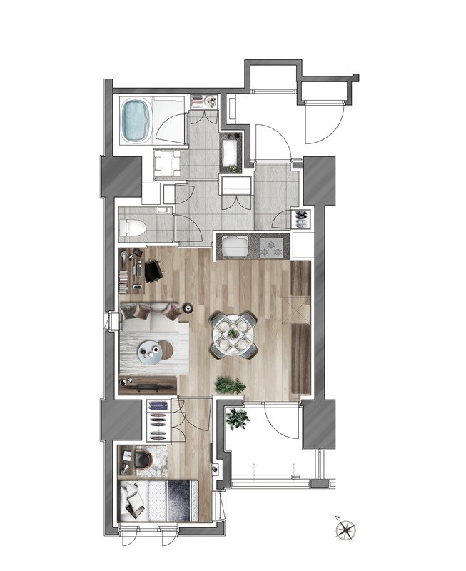 ルジェンテ白金高輪 間取り Fタイプ