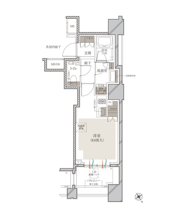 ルジェンテ白金高輪 間取り Cタイプ