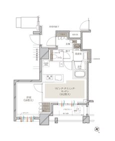 ルジェンテ白金高輪 間取り Dタイプ
