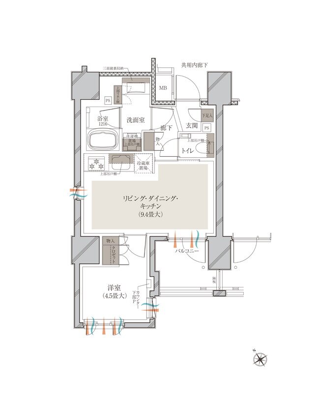 ルジェンテ白金高輪 間取り Bタイプ