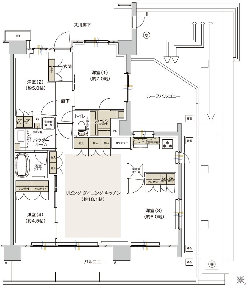 ファインシティ横濱鶴見 間取り R3 type