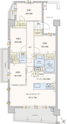 セレンシオ春日 THE NEXT 間取り C2 TYPE