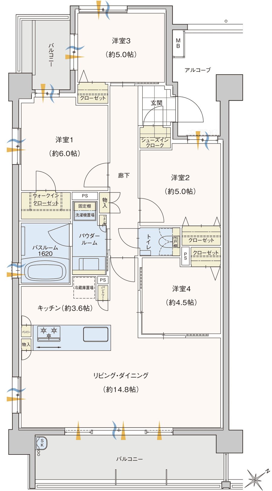 セレンシオ春日 THE NEXT 間取り F TYPE
