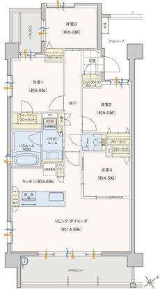 セレンシオ春日 THE NEXT 間取り F TYPE
