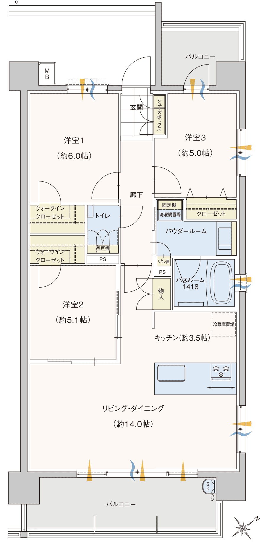 セレンシオ春日 THE NEXT 間取り I TYPE