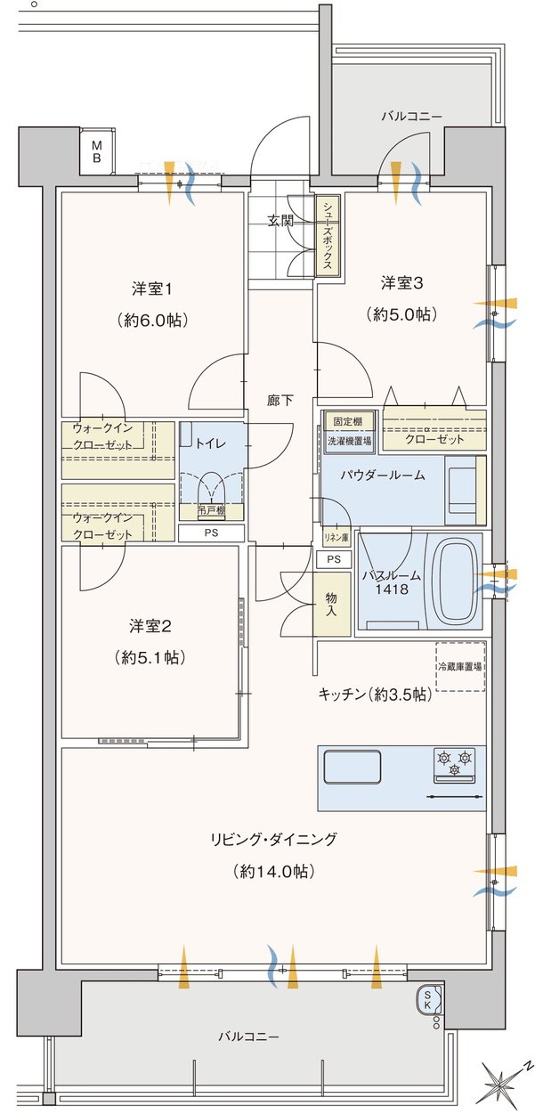 セレンシオ春日 THE NEXT 間取り I TYPE