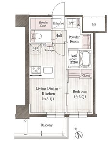 デュオヴェール仙台長町 間取り B2タイプ