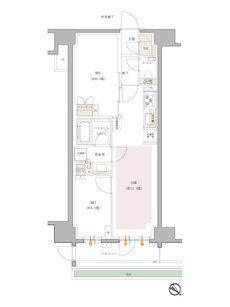 イノバス新横浜 間取り Fgタイプ