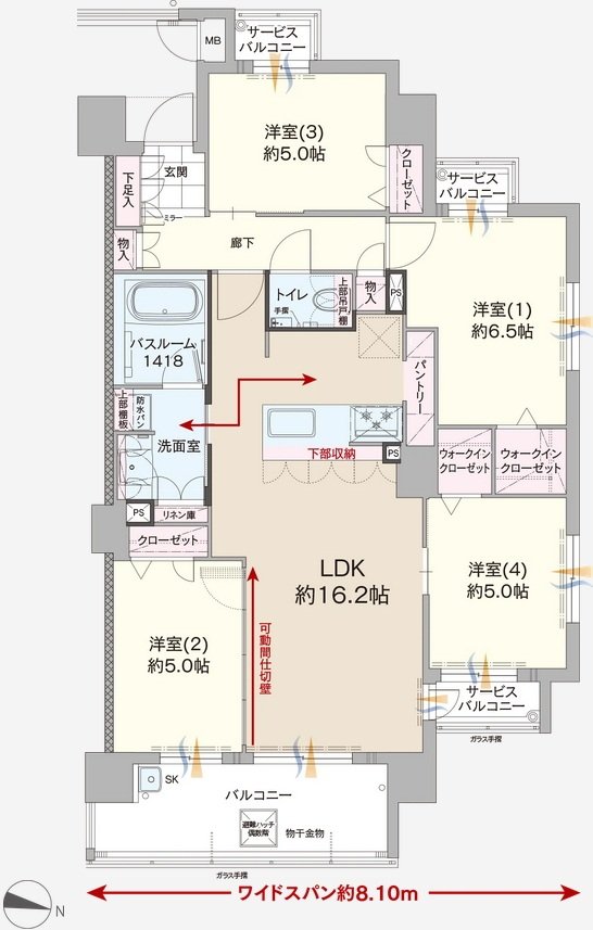 ファーネスト博多南駅グレイス 間取り L type（基本プラン）