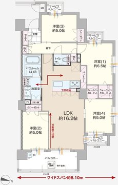 ファーネスト博多南駅グレイス 間取り L type（基本プラン）