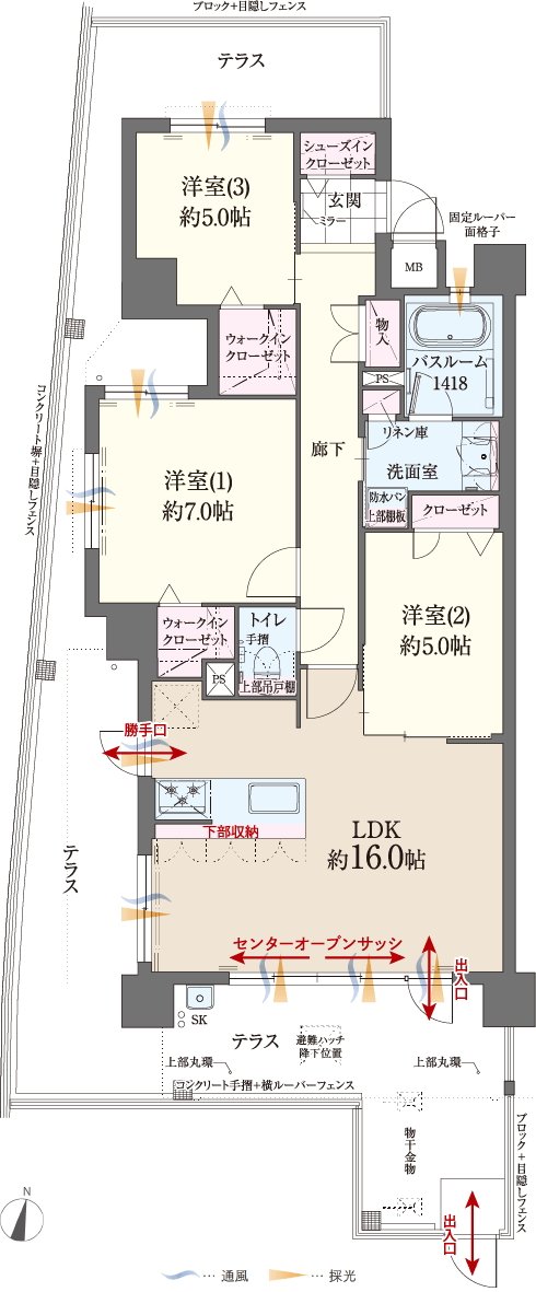ファーネスト博多南駅グレイス 間取り A1 type（基本プラン）