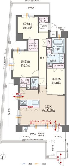 ファーネスト博多南駅グレイス 間取り A1 type（基本プラン）